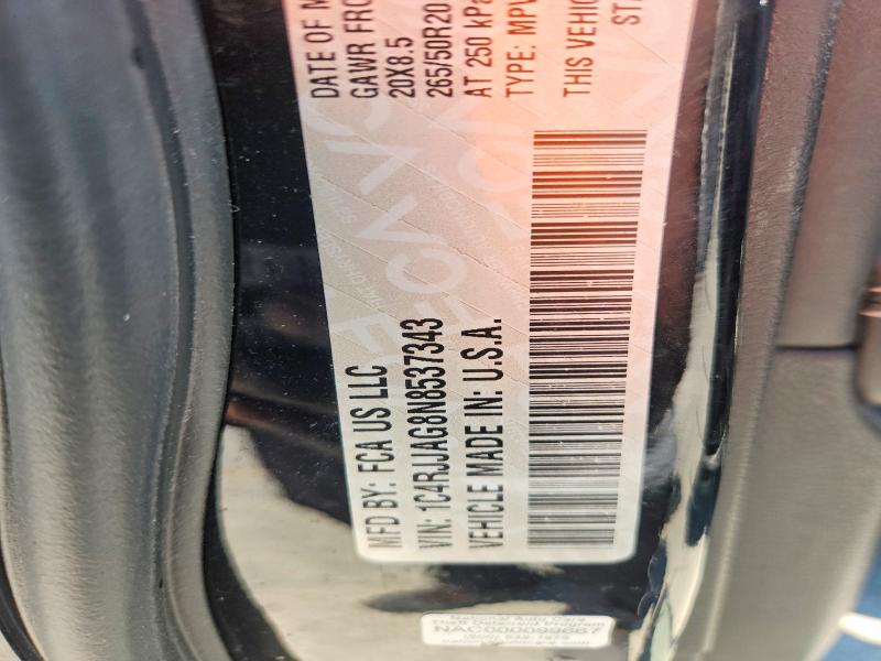 Продаж на аукціоні авто 2022 Jeep Grand Cherokee, vin: 1C4RJJAG8N8537343, номер лоту: 51617666