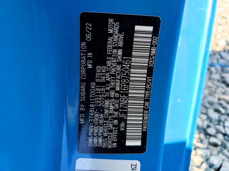 Продажа на аукционе авто 2023 Toyota Gr 86, vin: JF1ZNBF16P8750461, номер лота: 53656636