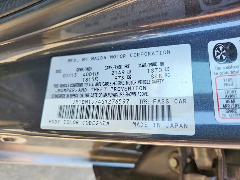 Auction sale of the 2016 Mazda 3, vin: JM1BM1U74G1276597, lot number: 54319766