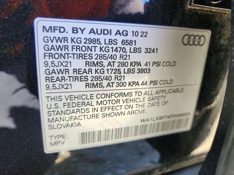 Продажа на аукционе авто 2023 Audi Q7, vin: WA1LXBF74PD006003, номер лота: 54439306