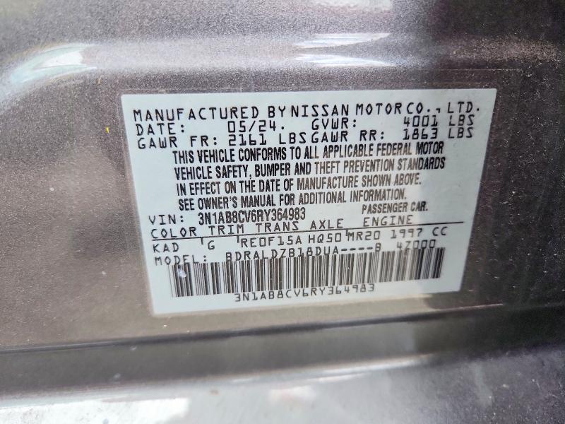 Продаж на аукціоні авто 2024 Nissan Sentra, vin: 3N1AB8CV6RY364983, номер лоту: 54031106