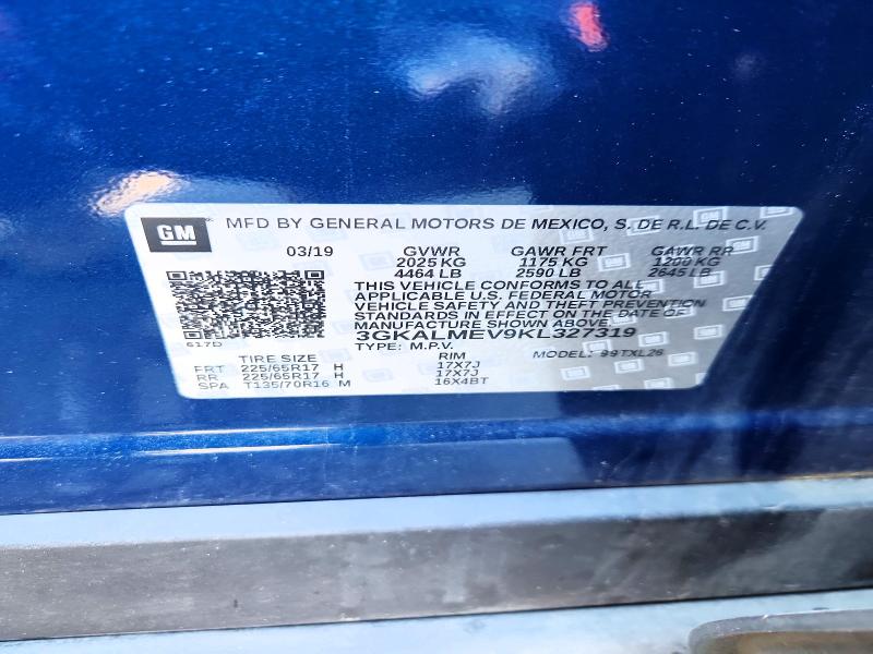 Aukcja sprzedaży 2019 Gmc Terrain, vin: 3GKALMEV9KL327319, numer aukcji: 51839926