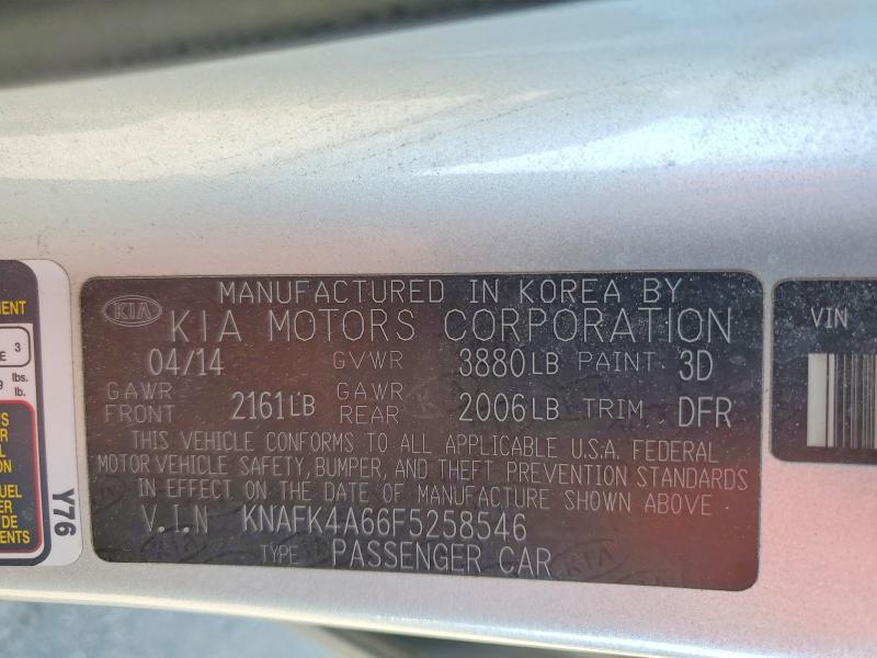 Продажа на аукционе авто 2015 Kia Forte, vin: KNAFK4A66F5258546, номер лота: 55004266