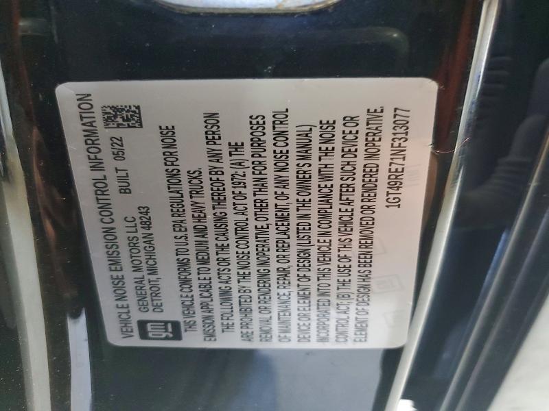Aukcja sprzedaży 2022 Gmc Sierra, vin: 1GT49RE71NF313077, numer aukcji: 52292596