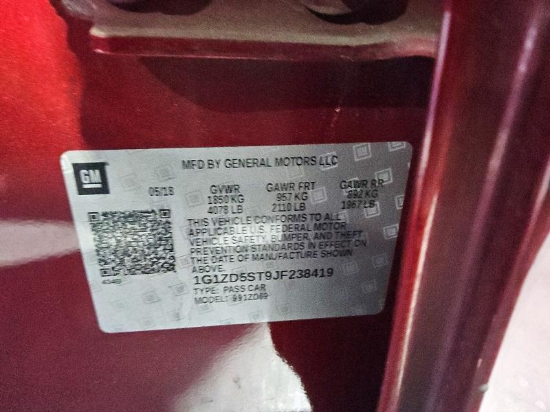 Aukcja sprzedaży 2018 Chevrolet Malibu, vin: 1G1ZD5ST9JF238419, numer aukcji: 53263306