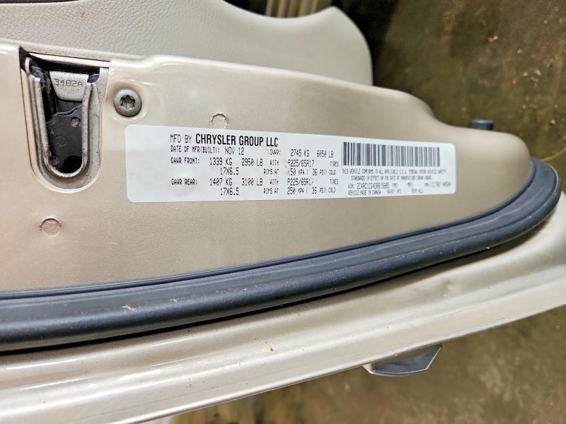 2013 Chrysler Town & Country მანქანა იყიდება აუქციონზე, vin: 2C4RC1BG2DR669977, აუქციონის ნომერი: 54661936
