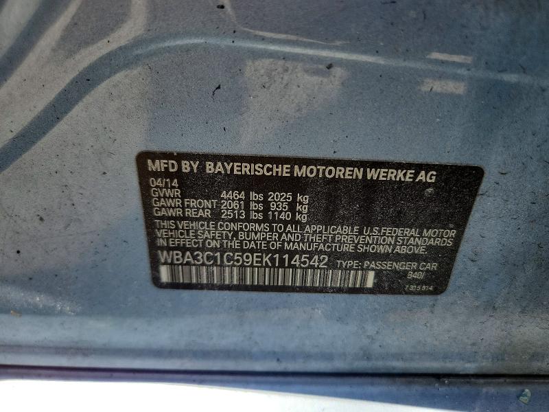 53270646 :رقم المزاد ، WBA3C1C59EK114542 vin ، 2014 Bmw 328 مزاد بيع