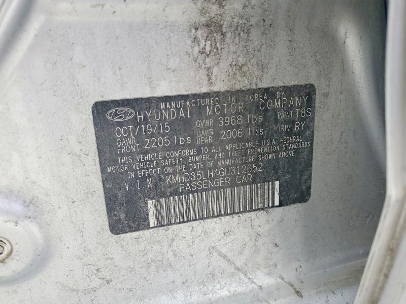 Продаж на аукціоні авто 2016 Hyundai Elantra Gt, vin: KMHD35LH4GU312652, номер лоту: 54608556