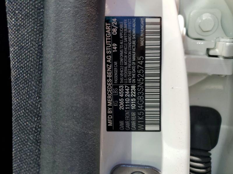Продаж на аукціоні авто 2025 Mercedes-benz Cla, vin: W1K5J4GB3SN525745, номер лоту: 52539606