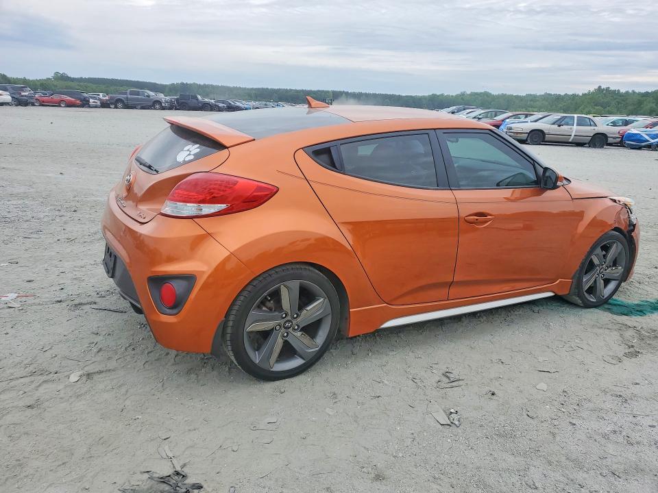 2014 Hyundai Veloster 3dr მანქანა იყიდება აუქციონზე, vin: KMHTC6AE6EU192618, აუქციონის ნომერი: 53010716