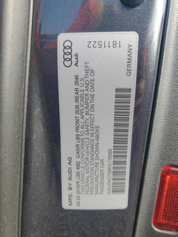 2024 Audi A5 მანქანა იყიდება აუქციონზე, vin: WAUFACF58RA116580, აუქციონის ნომერი: 51963716