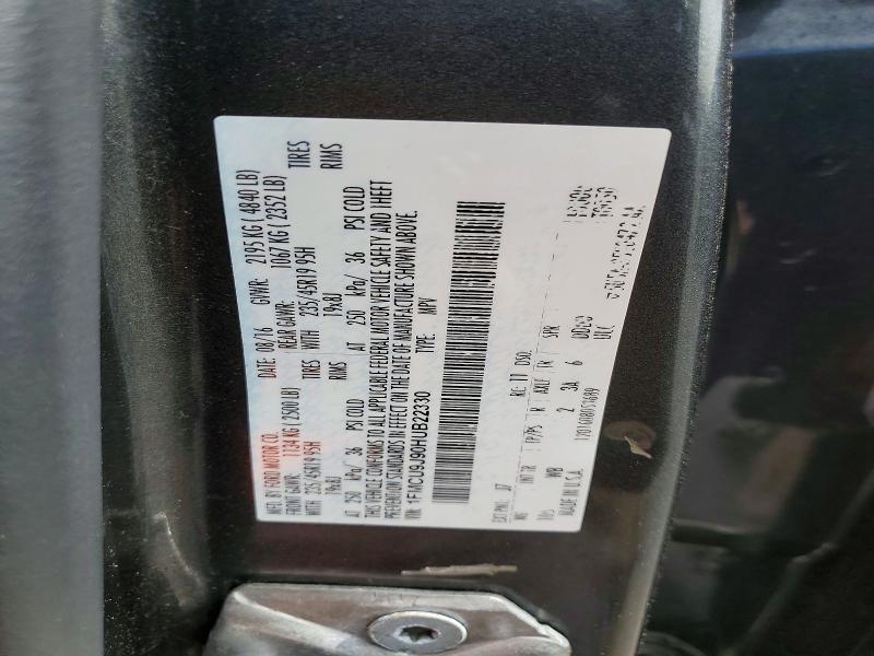 Продажа на аукционе авто 2017 Ford Escape, vin: 1FMCU9J90HUB22330, номер лота: 54727506
