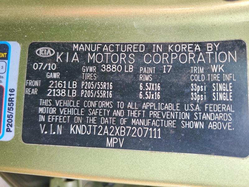 Продаж на аукціоні авто 2011 Kia Soul, vin: KNDJT2A2XB7207111, номер лоту: 52811796