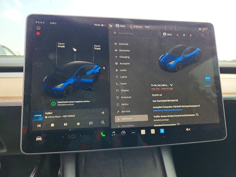 Aukcja sprzedaży 2022 Tesla Model Y, vin: 7SAYGDEF1NF485778, numer aukcji: 53966656