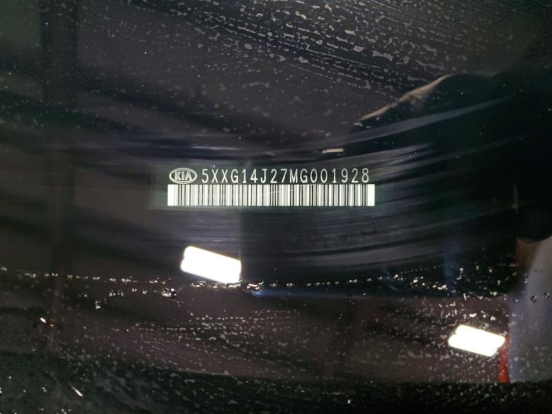 54958406 :رقم المزاد ، 5XXG14J27MG001928 vin ، 2021 Kia K5 مزاد بيع