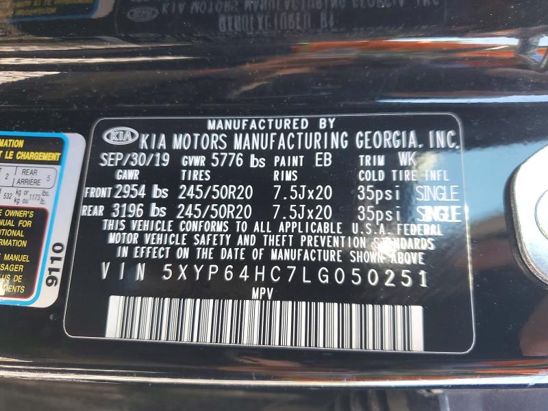 Продажа на аукционе авто 2020 Kia Telluride, vin: 5XYP64HC7LG050251, номер лота: 53431226