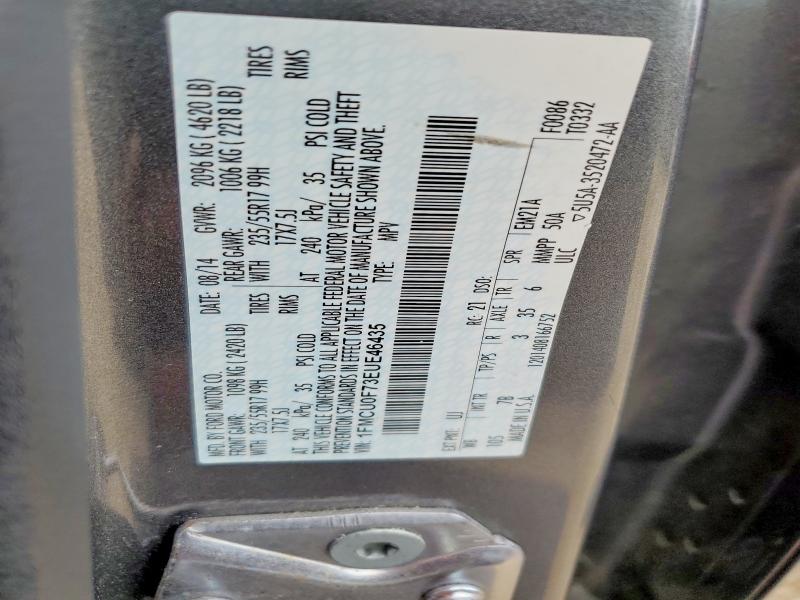 Продажа на аукционе авто 2014 Ford Escape, vin: 1FMCU0F73EUE46435, номер лота: 54894496
