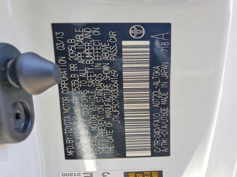 Продаж на аукціоні авто 2013 Scion Tc, vin: JTKJF5C79D3064169, номер лоту: 53252946