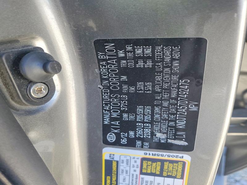 Продаж на аукціоні авто 2013 Kia Soul, vin: KNDJT2A57D7492475, номер лоту: 54174846