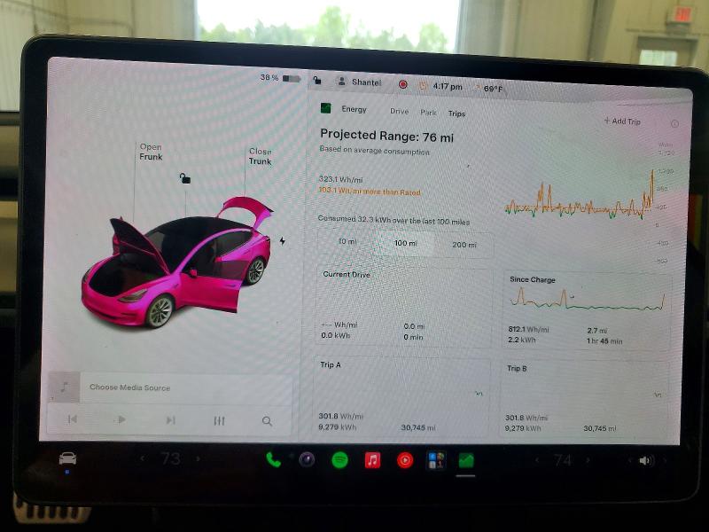 2021 Tesla Model 3 მანქანა იყიდება აუქციონზე, vin: 5YJ3E1EB8MF862405, აუქციონის ნომერი: 54773746