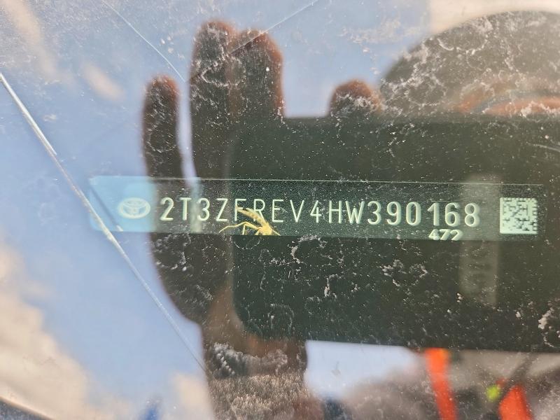 53838526 :رقم المزاد ، 2T3ZFREV4HW390168 vin ، 2017 Toyota Rav4 مزاد بيع