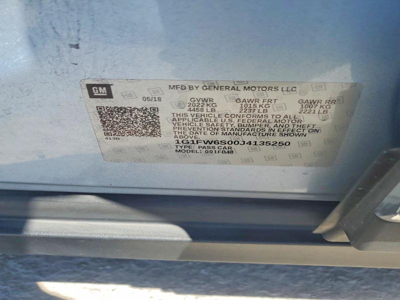 Продажа на аукционе авто 2018 Chevrolet Bolt Ev, vin: 1G1FW6S00J4135250, номер лота: 53801526