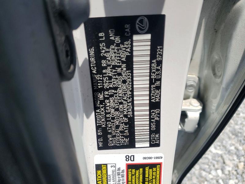 Продажа на аукционе авто 2023 Lexus Es 300h, vin: 58ADA1C11PU029331, номер лота: 53635256