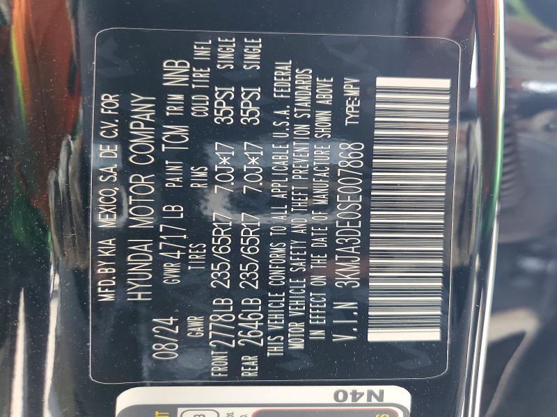Продажа на аукционе авто 2025 Hyundai Tucson, vin: 3KMJA3DE0SE007868, номер лота: 52704266