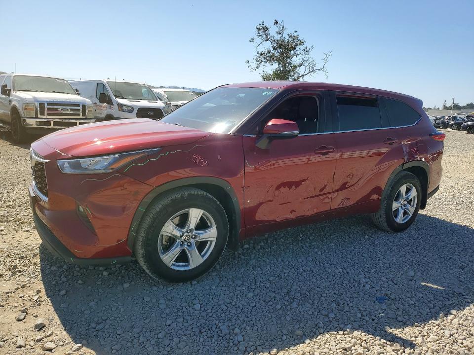 52855726 :رقم المزاد ، 5TDBZRBH6LS505631 vin ، 2020 Toyota Highlander مزاد بيع
