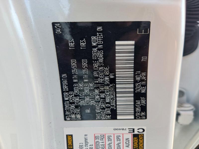 54486216 :رقم المزاد ، JTJGGCEZ8S2019175 vin ، 2025 Lexus Nx مزاد بيع