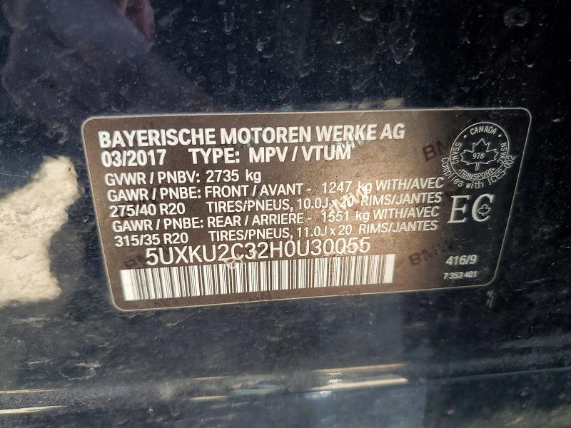 Aukcja sprzedaży 2017 Bmw X6, vin: 5UXKU2C32H0U30055, numer aukcji: 53220076