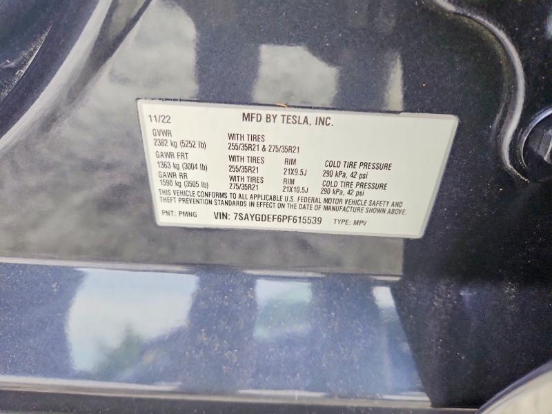 Продажа на аукционе авто 2023 Tesla Model Y, vin: 7SAYGDEF6PF615539, номер лота: 51120896