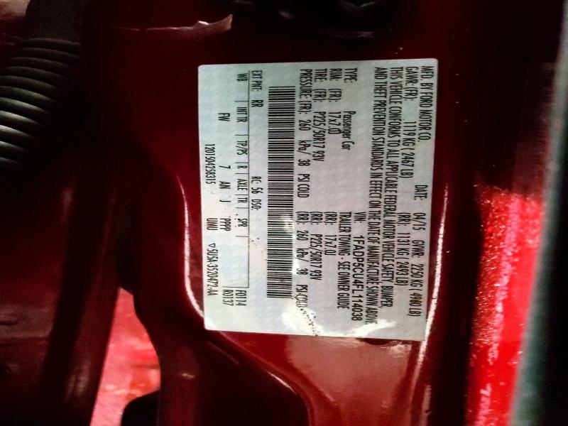 54105406 :رقم المزاد ، 1FADP5CU4FL114038 vin ، 2015 Ford C-max مزاد بيع