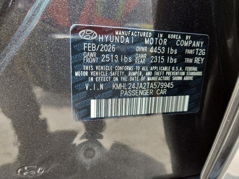 Продаж на аукціоні авто 2026 Hyundai Sonata, vin: KMHL24JA2TA579945, номер лоту: 54941646