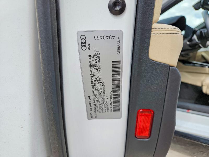 53139716 :رقم المزاد ، WAUEAAF47PA035512 vin ، 2023 Audi A4 مزاد بيع