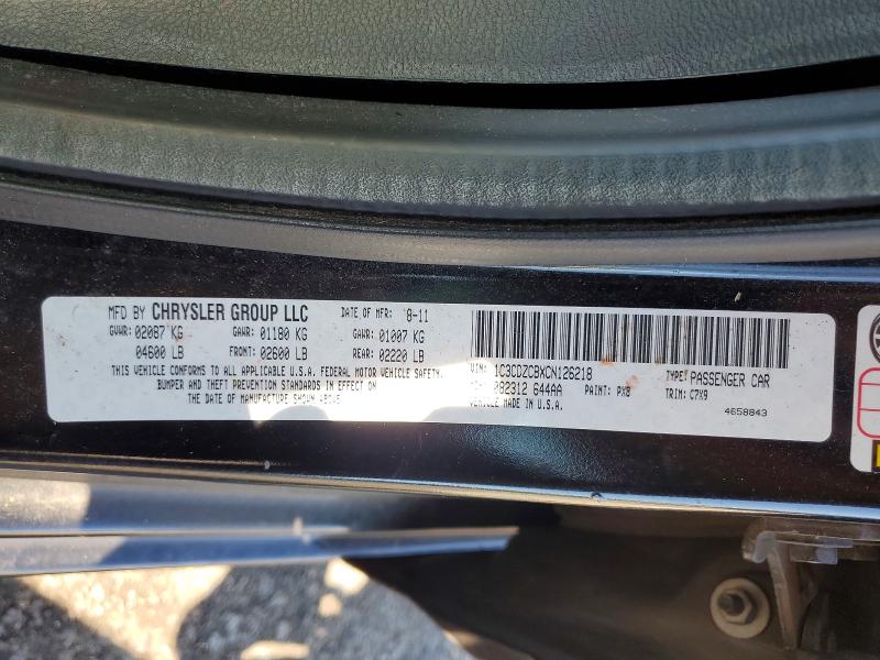 Продаж на аукціоні авто 2012 Dodge Avenger, vin: 1C3CDZCBXCN126218, номер лоту: 52160716