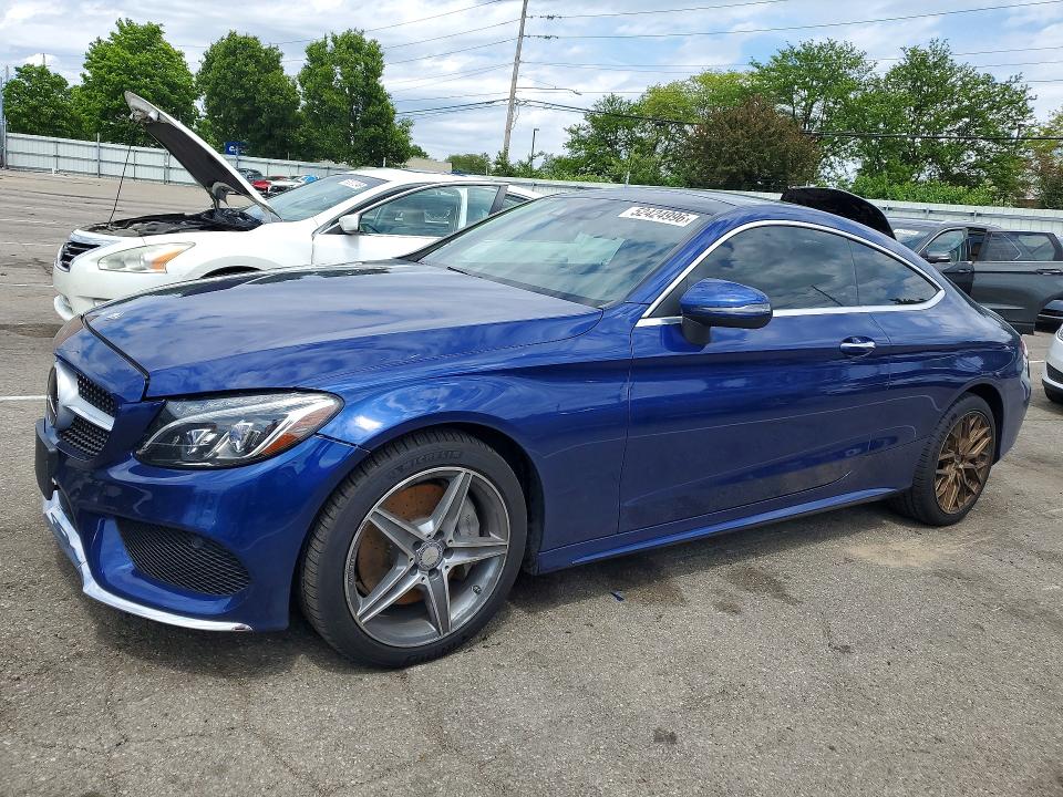 52424996 :رقم المزاد ، WDDWJ4KB5HF417481 vin ، 2017 Mercedes-benz C مزاد بيع