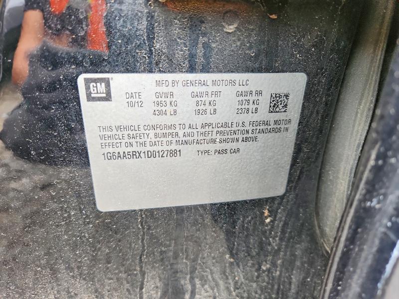 Aukcja sprzedaży 2013 Cadillac Ats, vin: 1G6AA5RX1D0127881, numer aukcji: 55069156