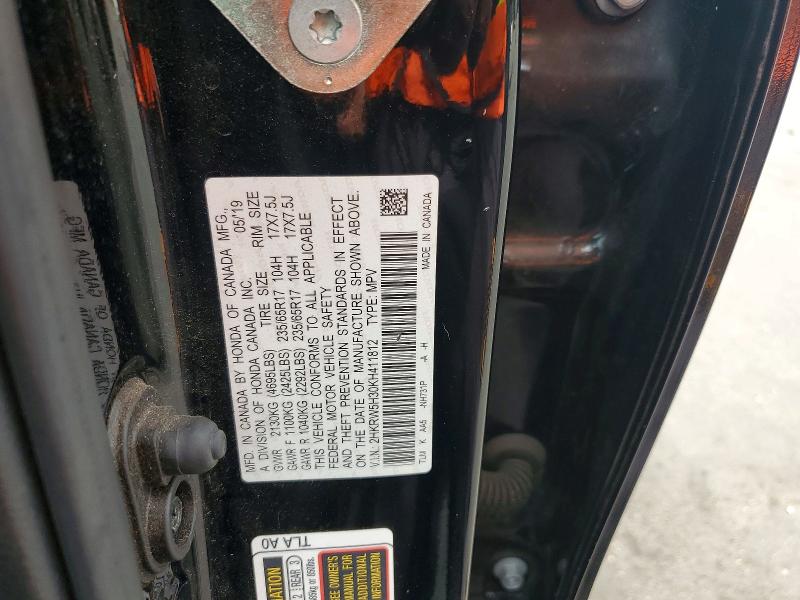 Продажа на аукционе авто 2019 Honda Cr-v, vin: 2HKRW5H30KH411812, номер лота: 53227116