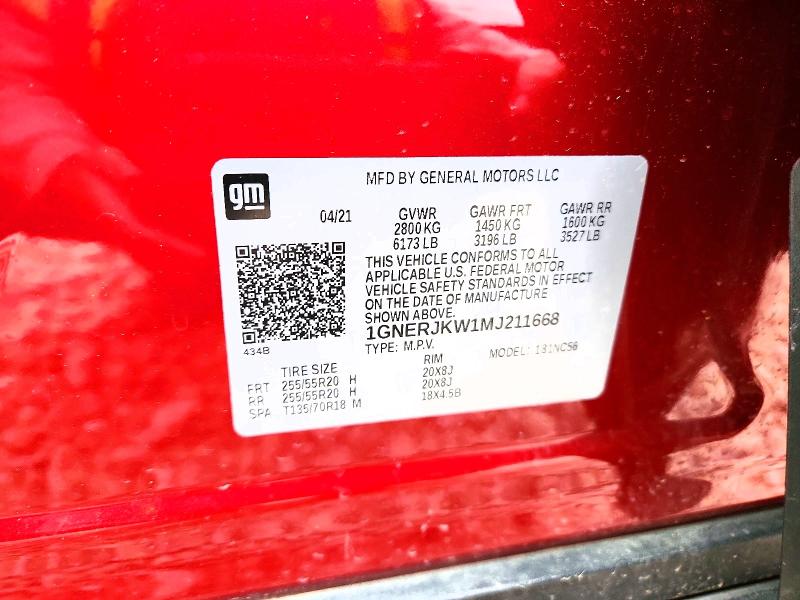 Продажа на аукционе авто 2021 Chevrolet Traverse, vin: 1GNERJKW1MJ211668, номер лота: 52461436