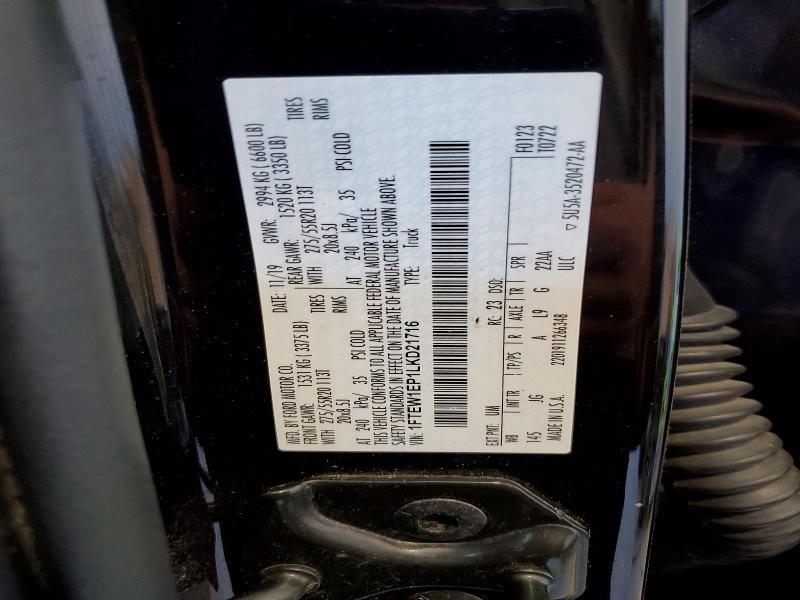 Aukcja sprzedaży 2020 Ford F150, vin: 1FTEW1EP1LKD21716, numer aukcji: 53369636