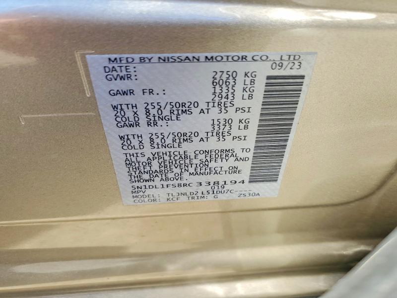 Aukcja sprzedaży 2024 Infiniti Qx60, vin: 5N1DL1FS8RC338194, numer aukcji: 53000266