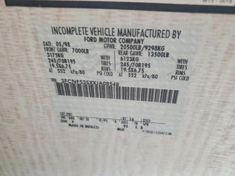 Продаж на аукціоні авто 1999 Fleetwod Recreational Vehicle (rv), vin: 3FCNF53SXXJA08548, номер лоту: 52672426