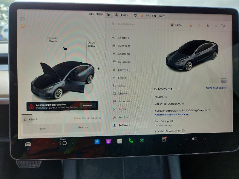 2022 Tesla Model 3 მანქანა იყიდება აუქციონზე, vin: 5YJ3E1EA4NF299071, აუქციონის ნომერი: 51752706