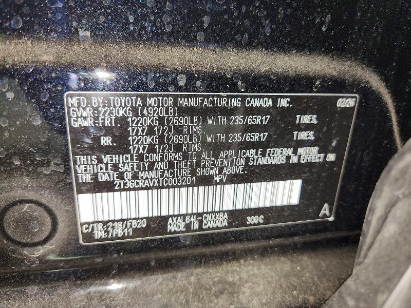 Продаж на аукціоні авто 2026 Toyota Rav4, vin: 2T36CRAVXTC003201, номер лоту: 55538646