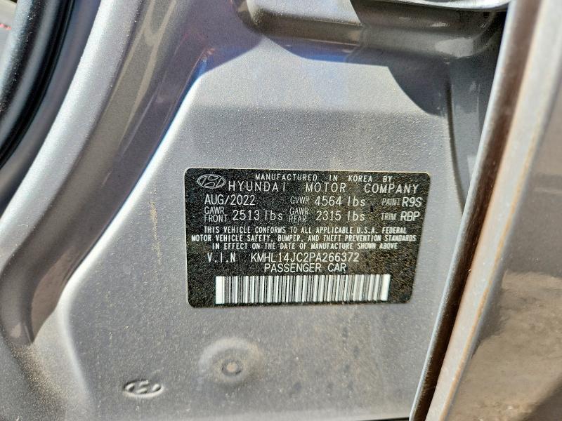 2023 Hyundai Sonata მანქანა იყიდება აუქციონზე, vin: KMHL14JC2PA266372, აუქციონის ნომერი: 50678696