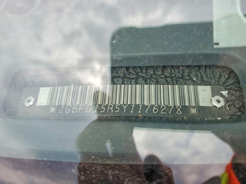 Aukcja sprzedaży 2000 Chevrolet Express G1500, vin: 1GBFG15R5Y1176278, numer aukcji: 55188576