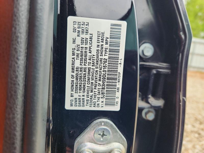 Aukcja sprzedaży 2013 Acura Rdx, vin: 5J8TB3H59DL016762, numer aukcji: 52607626