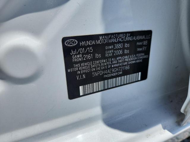 Продаж на аукціоні авто 2016 Hyundai Elantra, vin: 5NPDH4AE9GH721166, номер лоту: 54478706