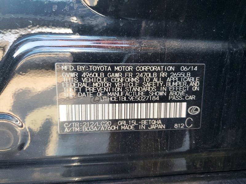 Aukcja sprzedaży 2014 Lexus Gs, vin: JTHCE1BL9E5027184, numer aukcji: 54041586